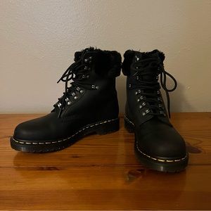 Doc Martens Faux Fur Lined Laced Boot